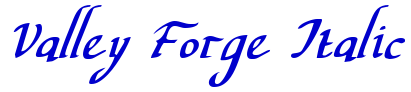 Valley Forge Italic police de caractère